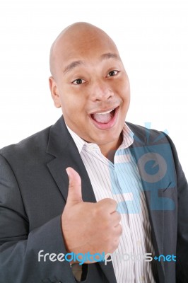 Male Showing Thumbs Up Stock Photo