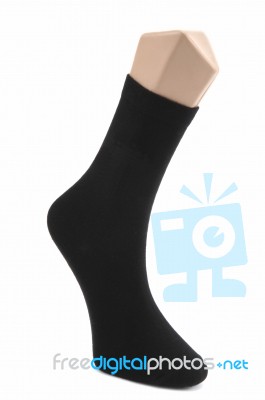 Man's Sock Stock Photo