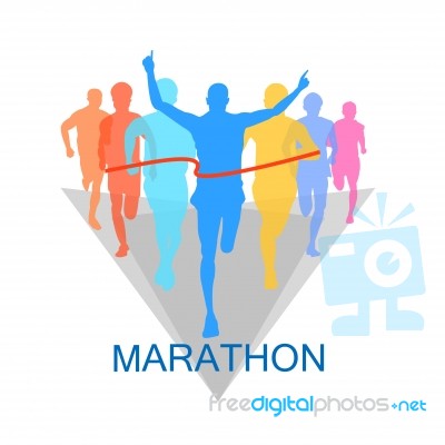Marathon The Winne Stock Image