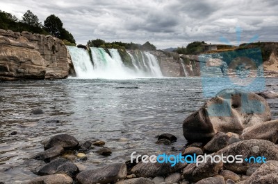 Maruia Waterfall Stock Photo