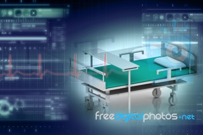 Medical Bed Stock Image