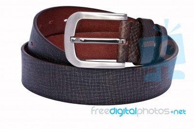 Men's Leather Belt Stock Photo
