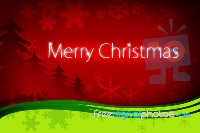 Merry Christmas Greetings Card Stock Image