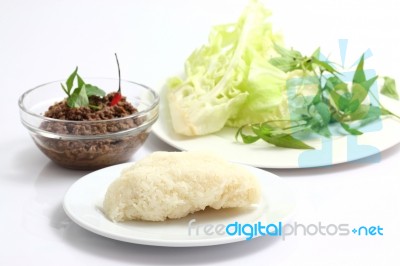Minced Meat With Vegetable And Chilli Stock Photo