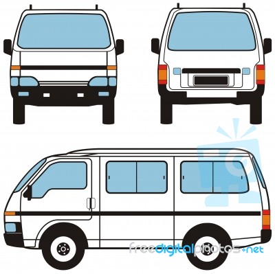 Minivan Car Stock Image