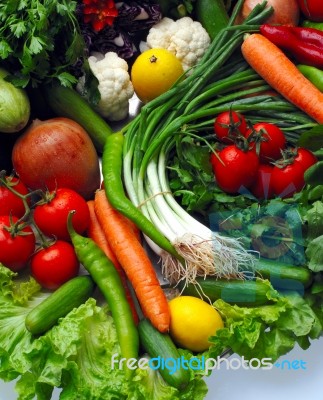 Mixed Vegetables Stock Photo