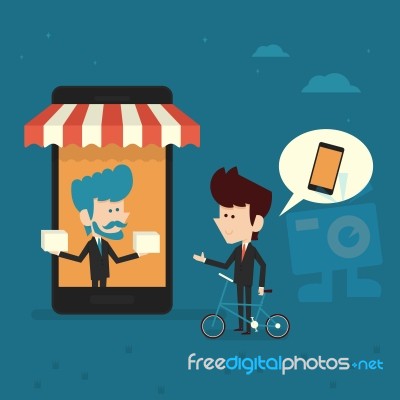 Mobile Store Stock Image