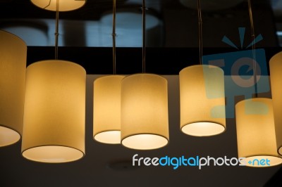 Modern Lamp Stock Photo