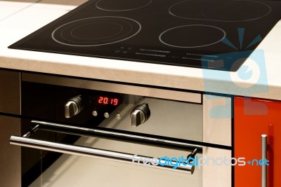 Modern Oven Stock Photo