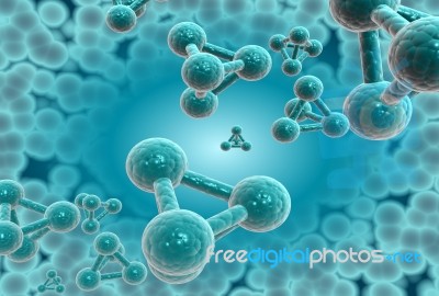 Molecular Model Stock Image
