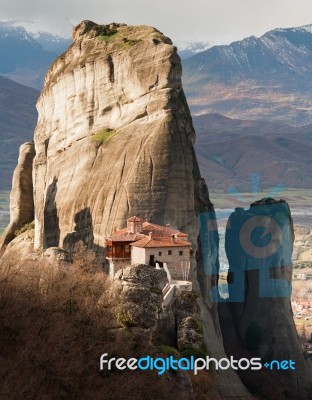 Monastery Of Rousanou, Greece Stock Photo