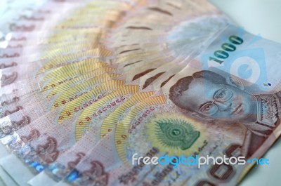 Money Of Thailand  Stock Photo