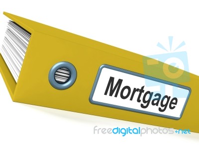 Mortgage File Stock Image