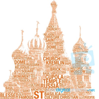 Moscow - Saint Basil Cathedral - Concept Stock Image
