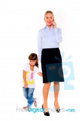 Mother And Daughter Stock Photo