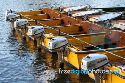 Motor Boats Stock Photo