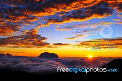 Mountain Sunrise Stock Photo