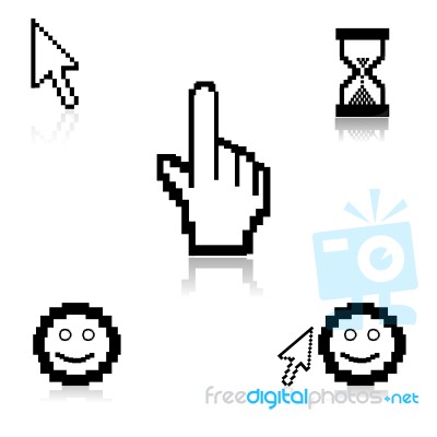 Mouse Cursors Stock Image