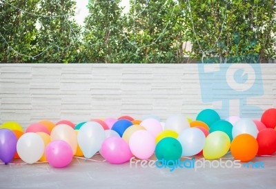 Multicolored Balloons Stock Photo