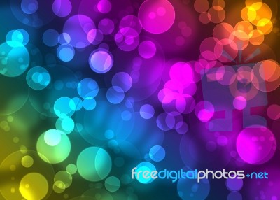 Multicolored Bokeh Background Stock Image