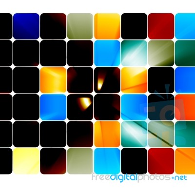 Multicolored Futuristic Background Stock Image
