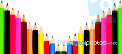 Multicolored Pencil Stock Photo