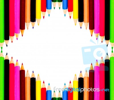 Multicolored Pencils Stock Photo