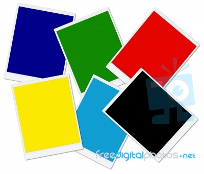 Multicolored Photo Frames Stock Image