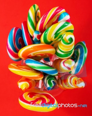 Multicolored Sticky Candy Stock Photo