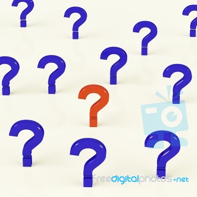 Multiple Question Marks Stock Image