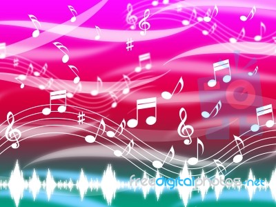 Music Background Means Blues Classical And Melody
 Stock Image