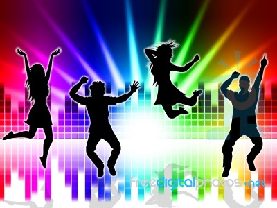 Music Excitement Indicates Sound Track And Dancing Stock Image