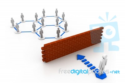 Network Firewall Stock Image