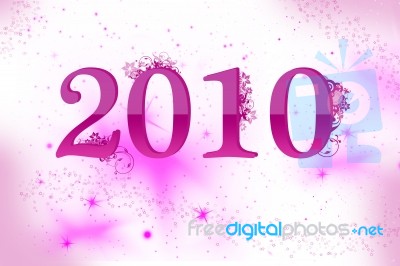 New Year 2010 Celebration Stock Image
