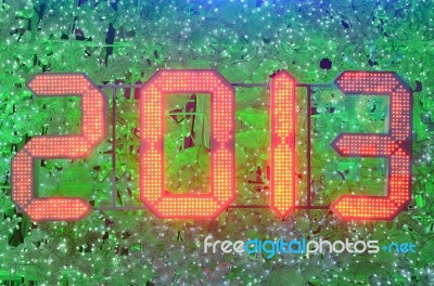 New Year 2013 Celebration Stock Photo