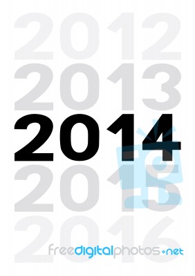 New Year 2014 Is Coming Soon5 Stock Image