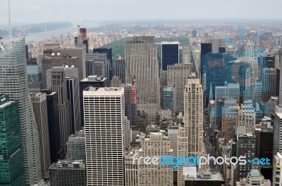 New York Sky View 2 Stock Photo