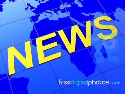 News World Indicates Article Globalization And Journalism Stock Image