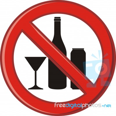 No Alcohol Sign Stock Image