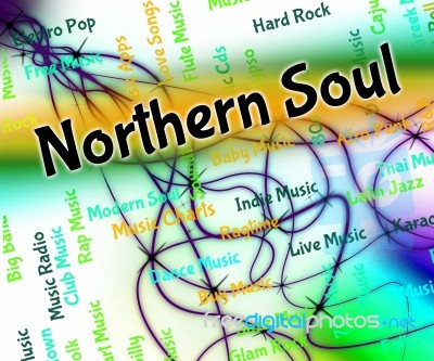 Northern Soul Represents Sound Tracks And Audio Stock Image