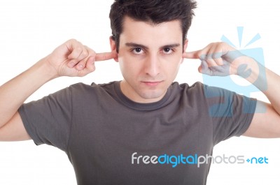 Not Hearing Stock Photo Not Hearing Stock Photo