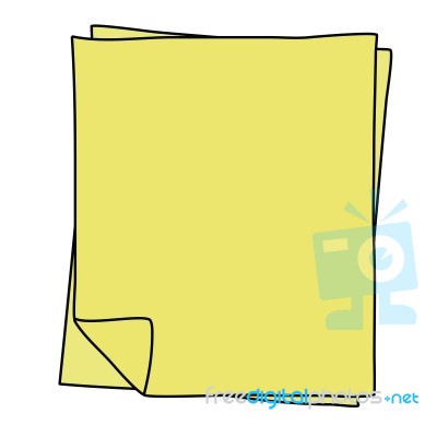 Notebook Paper Drawing Stock Image