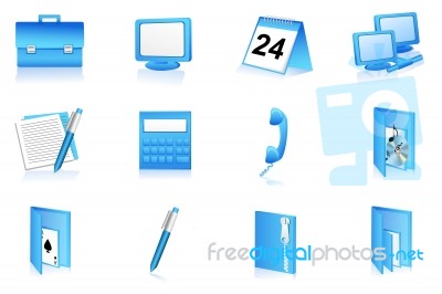 Office Icons Stock Image