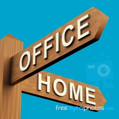 Office Or Home Directions Stock Image