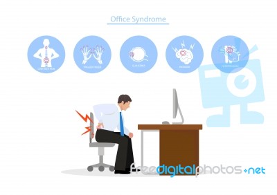 Office Syndrome Stock Image