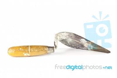 Old Dirty Trowel Stock Photo