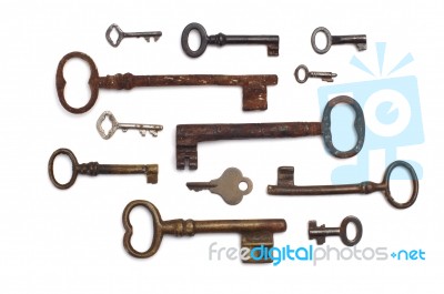 Old Keys Stock Photo