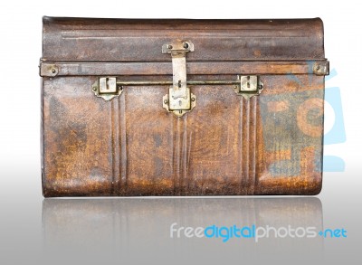 Old Metal Treasure Chest Stock Photo Old Metal Treasure Chest Stock Photo