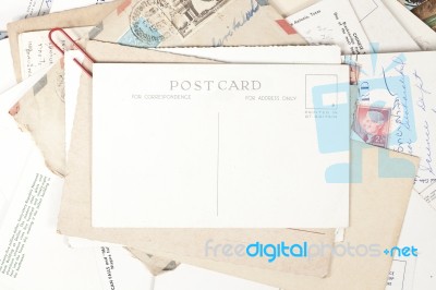 Old Post Card Stock Photo