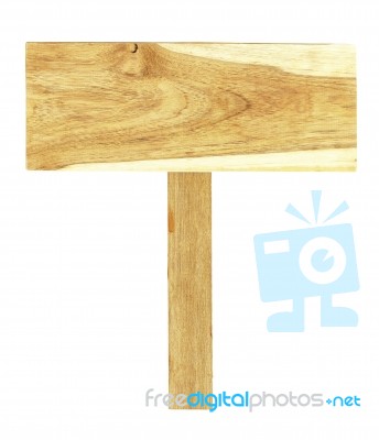 Old Wooden Tag Stock Photo